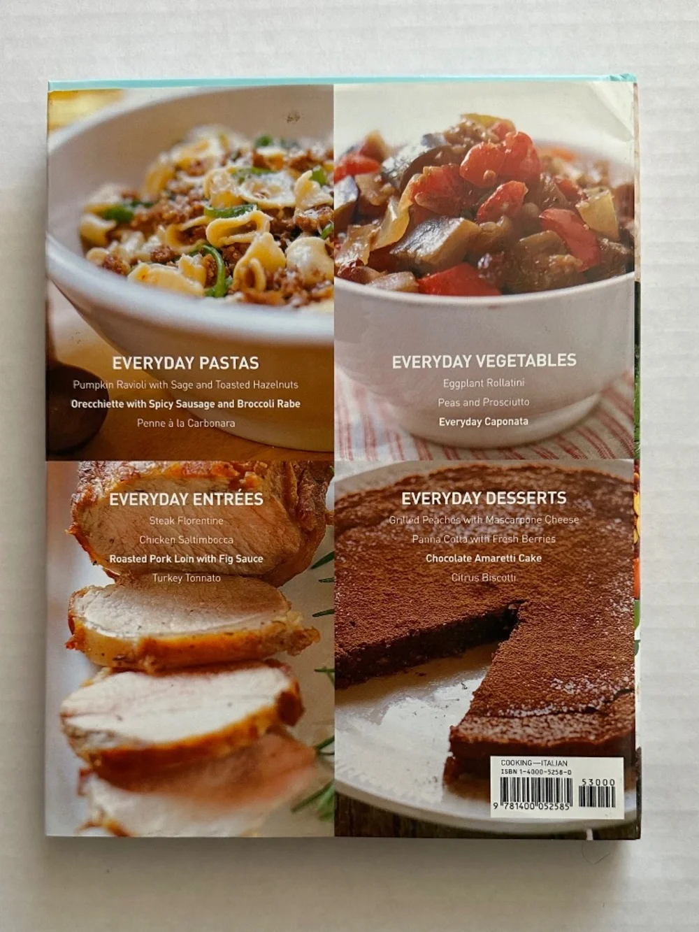 “Everyday Italian” Giada de Laurentiis Cookbook